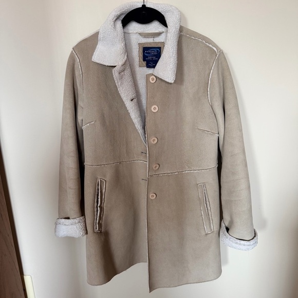 Weather Vane Jackets & Blazers - Vintage Y2K weathervane suede tan coat size S